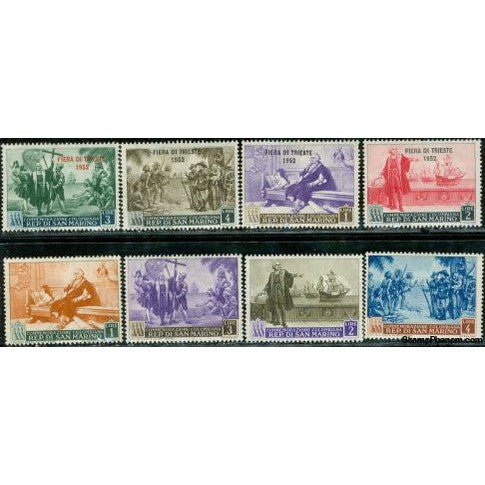 San Marino Ships , 8 stamps