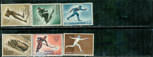 San Marino Olympics , 6 stamps Lot 2 - San Marino Olympics , 6 stamps Lot 2