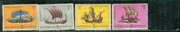 San Marino Ships , 4 stamps Lot 2 - San Marino Ships , 4 stamps Lot 2