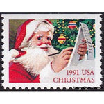 United States of America 1991 Santa Claus checking list