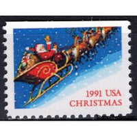 United States of America 1991 Santa and Sleigh