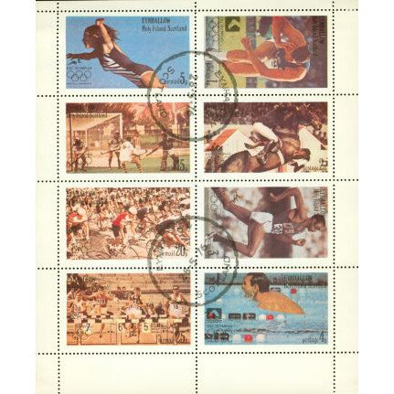 Scotland Block of 8 Olympics , 8 stamps