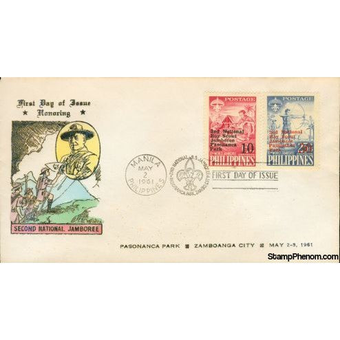 Second National Jamboree Lot 2, Philippines, May 2, 1961 First Day Cover