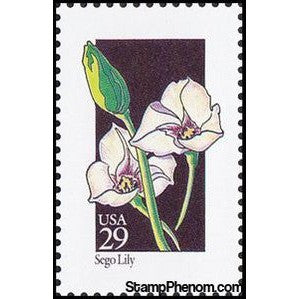 United States of America 1992 Sego Lily (Calochortus nuttallii)