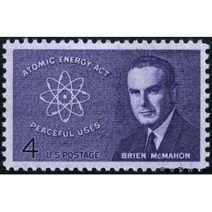 United States of America 1962 Senator Brien McMahon and Atomic Symbol