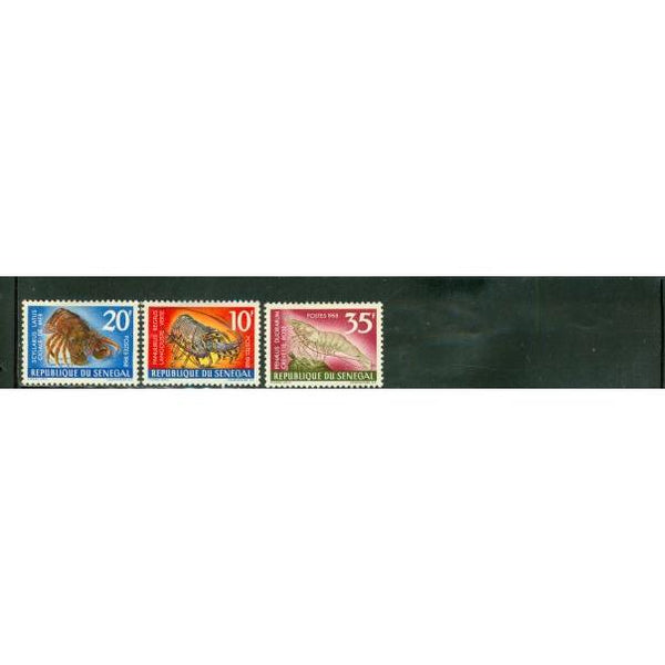 Senegal Fishes , 3 stamps - Senegal Fishes , 3 stamps