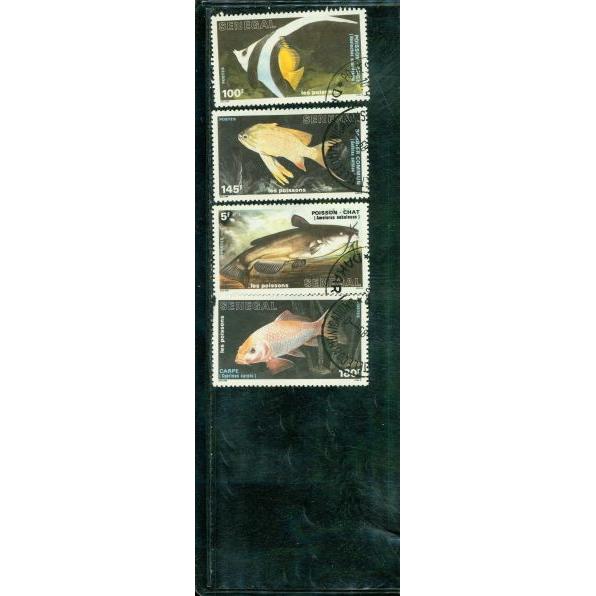 Senegal Fishes , 4 stamps - Senegal Fishes , 4 stamps
