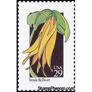 United States of America 1992 Sessile Bellwort (Uvularia sessilifolia)