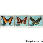 Sharjah & Dependencies Butterflies , 3 stamps