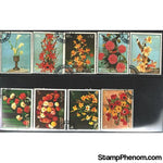 Sharjah & Dependencies Flowers , 9 stamps