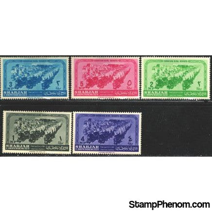 Sharjah & Dependencies Scouting , 5 stamps