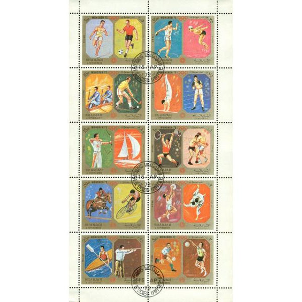 Sharjah & Dependencies Olympics Lot 2 , 10 stamps