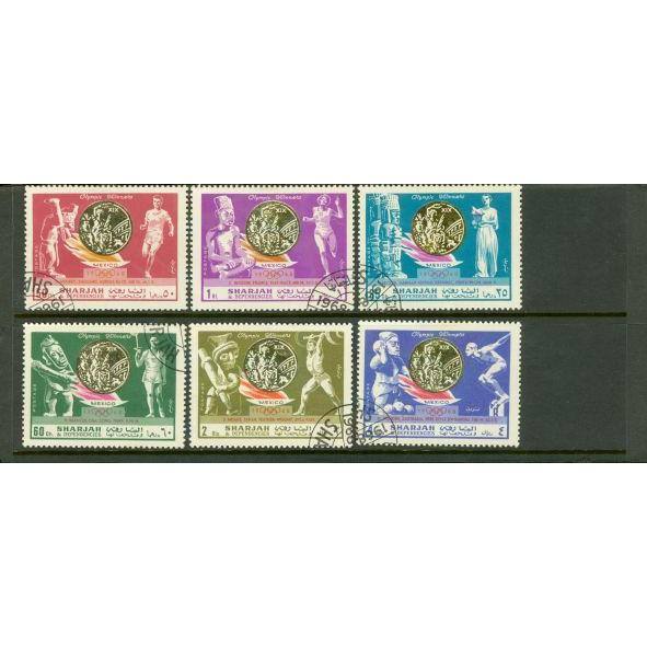 Sharjah & Dependencies Olympics Lot 2 , 6 stamps