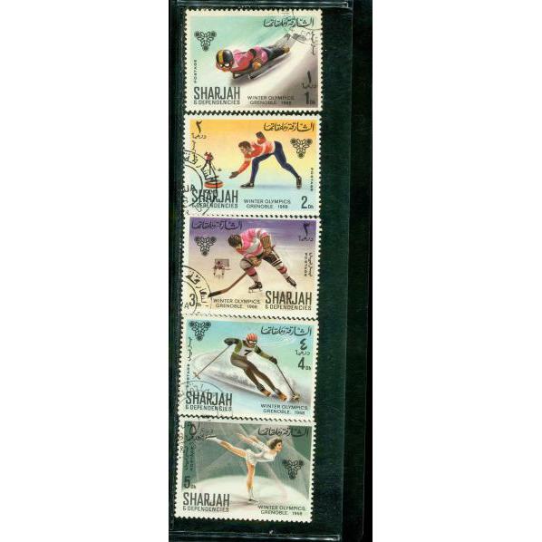 Sharjah & Dependencies Olympics Lot 4 , 5 stamps