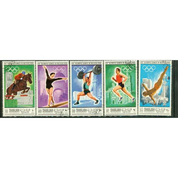 Sharjah & Dependencies Olympics Lot 5 , 5 stamps