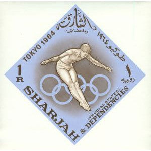 Sharjah & Dependencies Olympics , 1 souvenir sheet