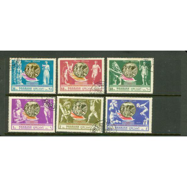 Sharjah & Dependencies Olympics , 6 stamps