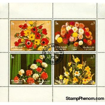 Sharjah & Dependencies Flowers , 1 stamp