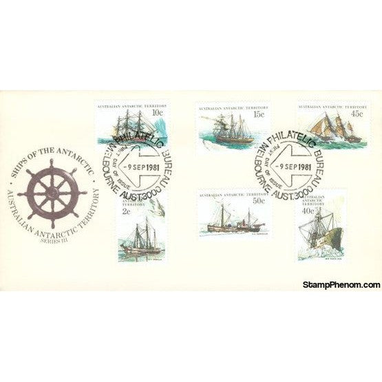 Ships of The Antarctic, Australia, September 9, 1981 First Day Cover