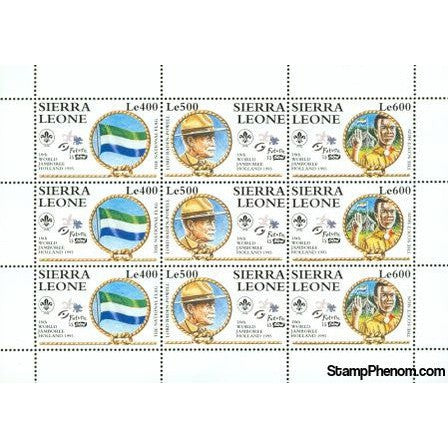 Sierra Leone Scouting , 9 stamps