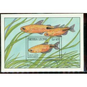 Sierra Leone Fishes , 1 souvenir sheet - Sierra Leone Fishes , 1 souvenir sheet