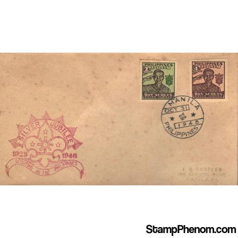 Silver Jubilee Scouting in the Philippines, Philippines, October 31, 1948 First Day Cover