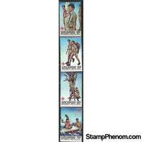 Singapore Scouting , 4 stamps