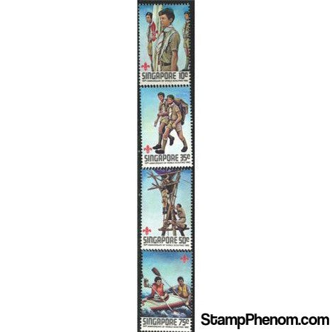 Singapore Scouting , 4 stamps