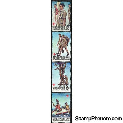 Singapore Scouting Lot 2 , 4 stamps