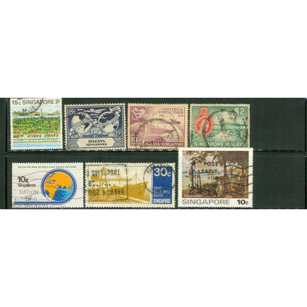 Singapore Lot , 7 stamps