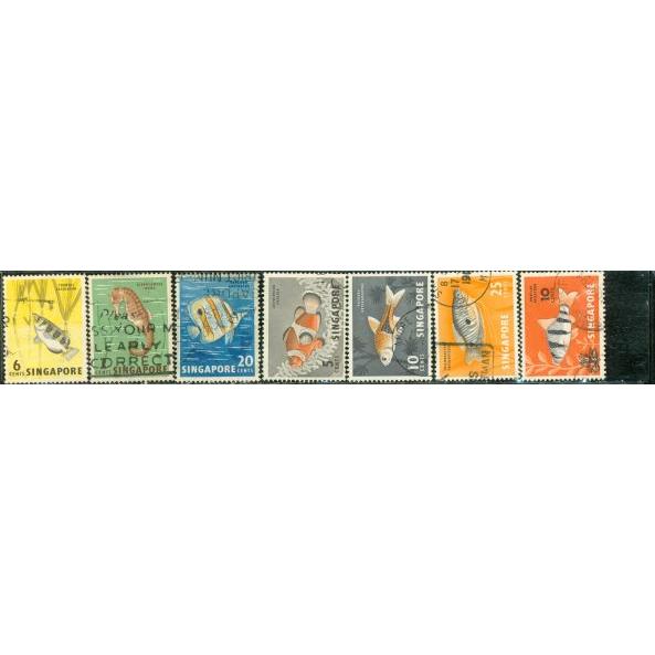 Singapore Fishes , 7 stamps - Singapore Fishes , 7 stamps