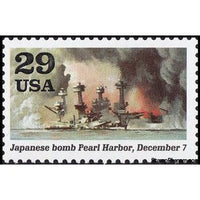 United States of America 1991 Sinking Ships (Japanese Bomb Pearl Harbor, December 7)