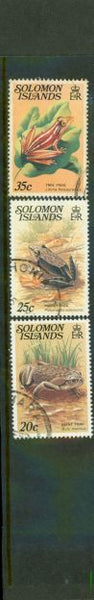 Solomon Islands Frogs , 3 stamps