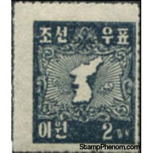 South Korea 1946 Map of Korea-Stamps-South Korea-StampPhenom