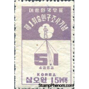 South Korea 1949 Korean citizen and census-Stamps-South Korea-StampPhenom