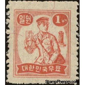 South Korea 1949 Postman-Stamps-South Korea-StampPhenom