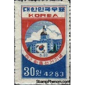 South Korea 1950 Korean emblem and National Assembly-Stamps-South Korea-StampPhenom