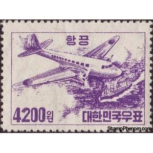 South Korea 1952 Douglas C-47 and Ship, 4200w-Stamps-South Korea-Mint-StampPhenom