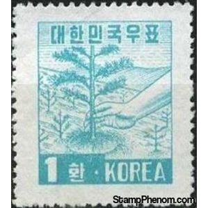 South Korea 1956 Forestation-Stamps-South Korea-StampPhenom
