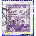 South Korea 1956 Reconstruction, 15h-Stamps-South Korea-StampPhenom
