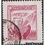 South Korea 1957 Reconstruction, 50h-Stamps-South Korea-Mint-StampPhenom