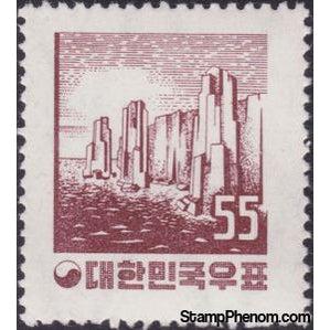 South Korea 1957 Rocks-Stamps-South Korea-StampPhenom
