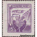South Korea 1958 Reconstruction, 15h-Stamps-South Korea-StampPhenom