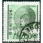 South Korea 1965 Bodhisattva, standing head of a relief figure, Kyongju-Stamps-South Korea-StampPhenom