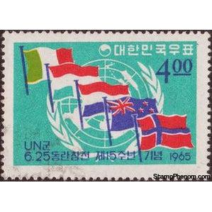 South Korea 1965 Italy, Luxembourg, Netherlands, New Zealand and Norway-Stamps-South Korea-StampPhenom