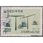 South Korea 1965 Scales with Families and Homes-Stamps-South Korea-Mint-StampPhenom