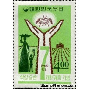 South Korea 1965 Symbols of 7-Year plan-Stamps-South Korea-StampPhenom
