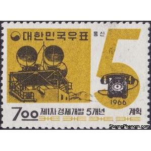 South Korea 1966 Radar and telephone-Stamps-South Korea-Mint-StampPhenom