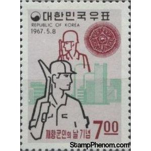 South Korea 1967 Veterans Day-Stamps-South Korea-Mint-StampPhenom