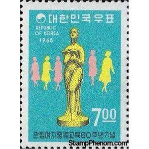 South Korea 1968 60th Anniv. of public secondary education for women-Stamps-South Korea-StampPhenom
